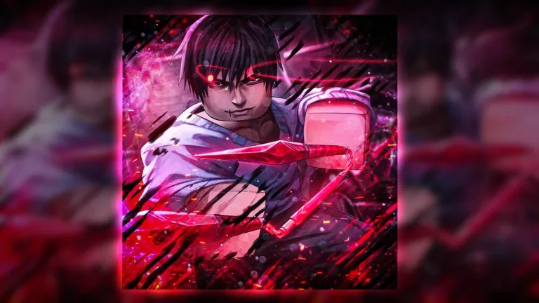 Jujutsu: Zero character artwork of a sorcerer surrounded by red cursed energy
